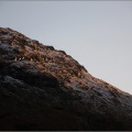 Frozen rock face on Beinn a Chroin